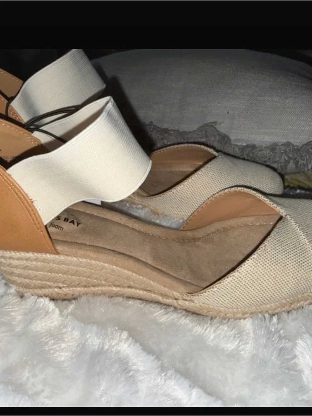 St. John's Bay Espadrille Wedge Sandals Size 11
